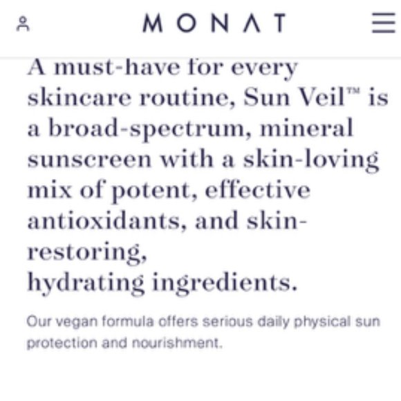 MONAT Brand New in Package Sunscreen SUN VEIL SPF 30 - Picture 11 of 14